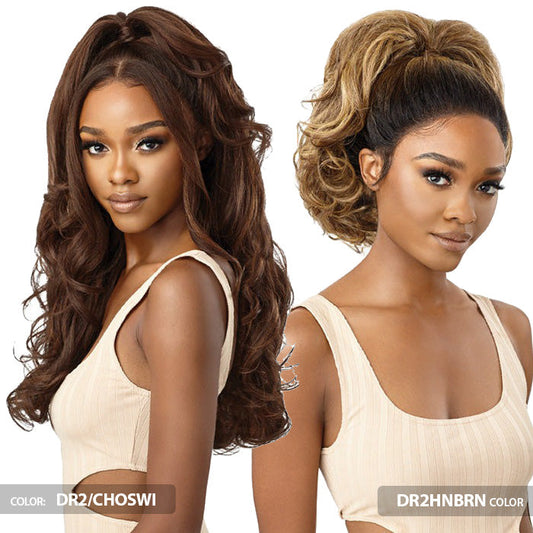 Outre 360 Frontal Lace 100% Human Hair Blend 13X6 HD Lace Front Wig - KALINDA Alexwigs