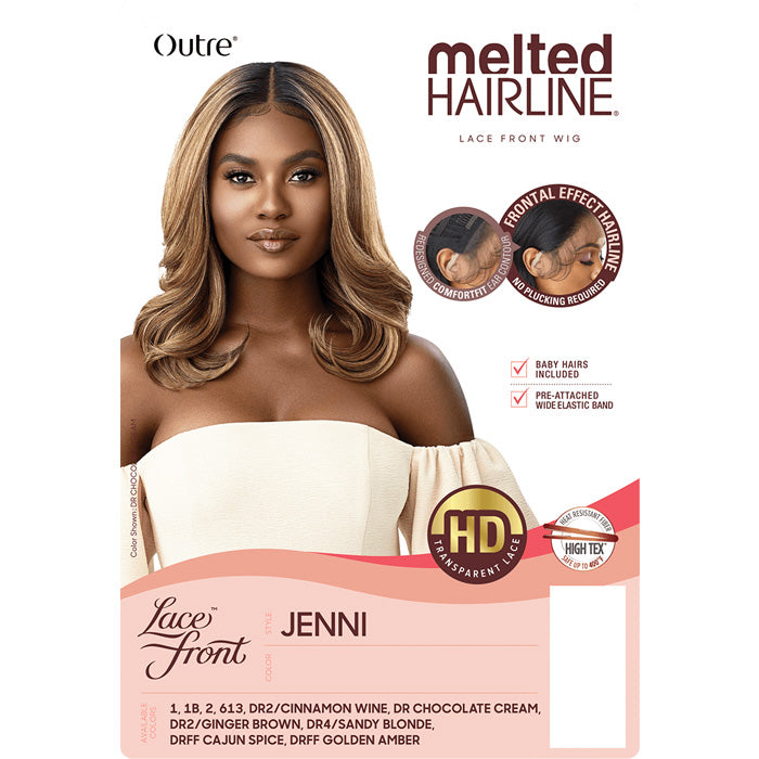 Outre Melted Hairline Glueless HD Lace Front Wig - JENNI Alexwigs