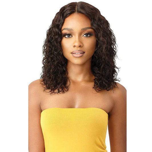 Outre 100% Unprocessed Human Hair Lace Part Wig - DEEP CURL 16 Alexwigs