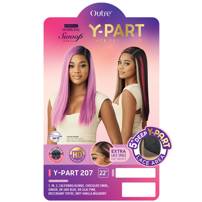 Swoop Series Perfect Hairline By Outre Glueless 5" HD Deep Lace Front Wig - Y-PART 207 Alexwigs