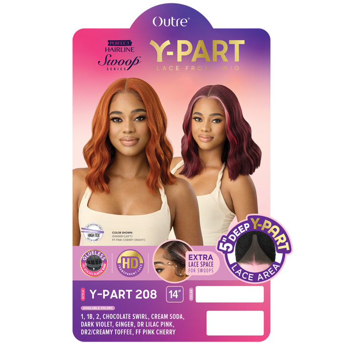 Swoop Series Perfect Hairline By Outre Glueless 5" HD Deep Lace Front Wig - Y-PART 208 Alexwigs