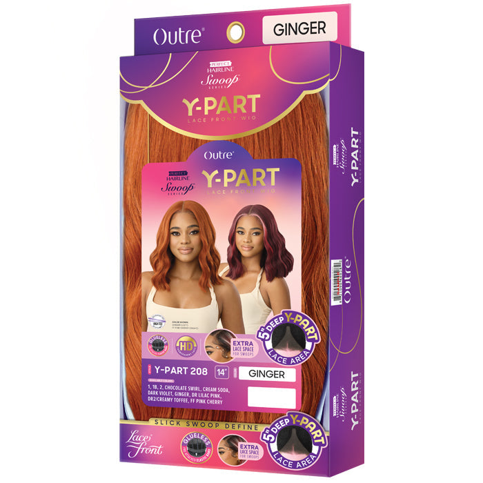 Swoop Series Perfect Hairline By Outre Glueless 5" HD Deep Lace Front Wig - Y-PART 208 Alexwigs