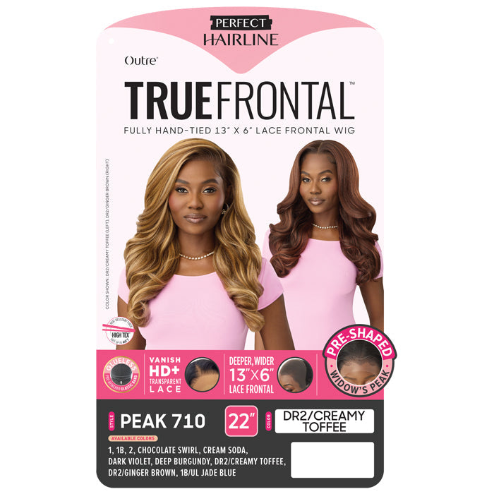 True Frontal Perfect Hairline By Outre Glueless 13x6 HD Pre-Shaped Lace Front Wig - PEAK 710 Alexwigs