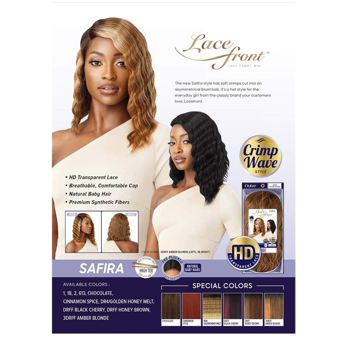 Outre Pre-Plucked HD Transparent Lace Front Wig - SAFIRA Alexwigs