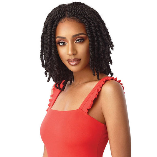 Outre Twisted Up Glueless 4x4 Lace Front Braid Wig - STRAIGHT BOMB TWIST 14" Alexwigs