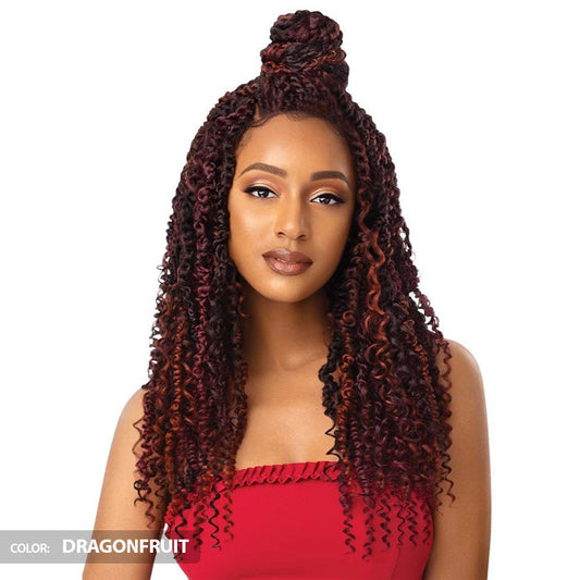 Outre X-Pression Twisted Up Glueless 4x4 Lace Front Braid Wig - BOHO PASSION WATERWAVE 22" Alexwigs