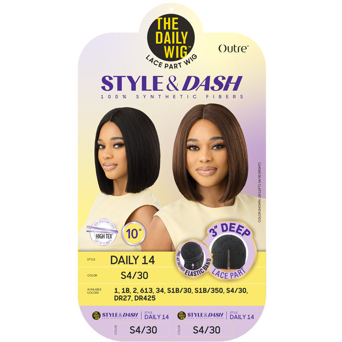 Style And Dash The Daily WIg By Outre 3" Deep Lace Part Wig - DAILY 14 Alexwigs