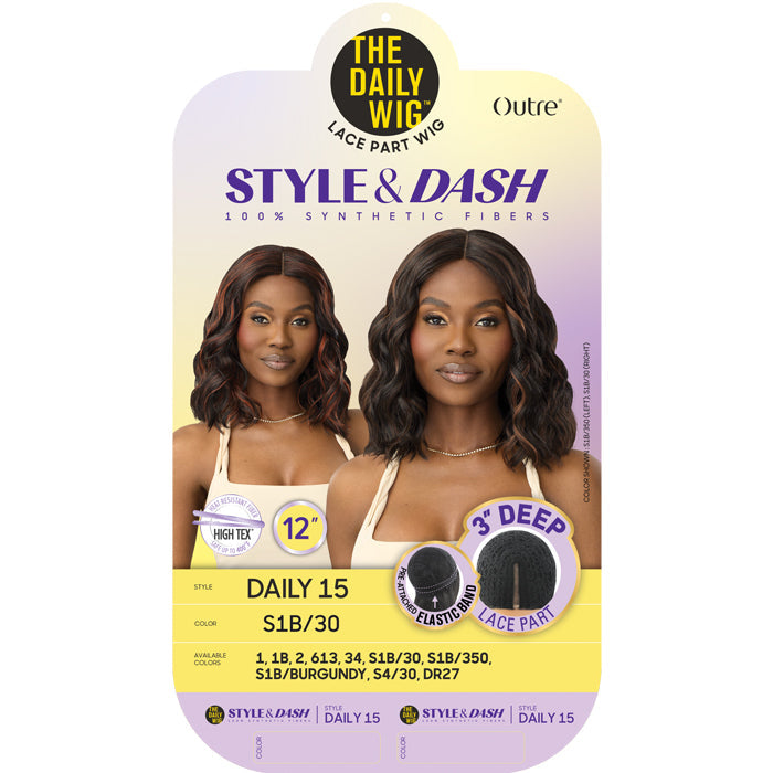 Style And Dash The Daily Wig By Outre 3" Deep Lace Part Wig - DAILY 15 Alexwigs
