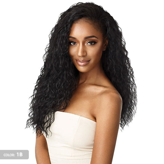 Outre Quick Weave Wet & Wavy Style Half Wig BEACH CURL 24" Alexwigs