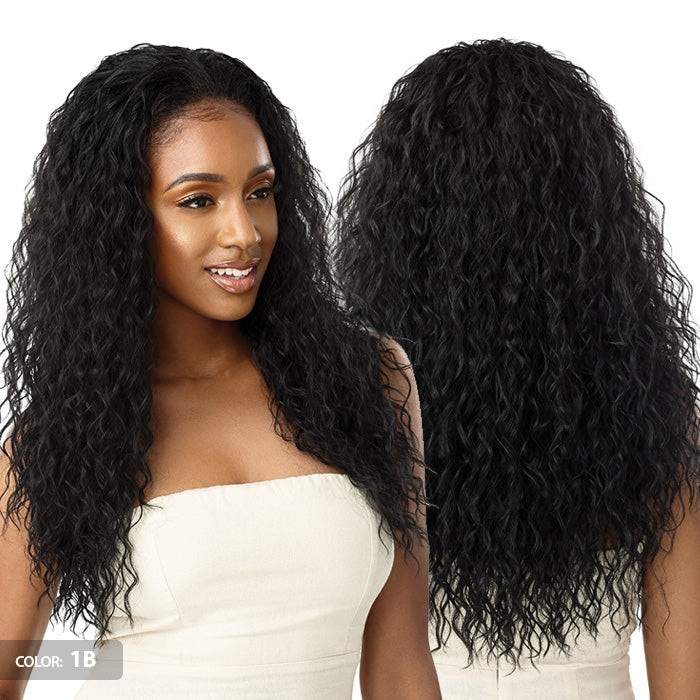 Outre Quick Weave Wet & Wavy Style Half Wig BEACH CURL 24" Alexwigs