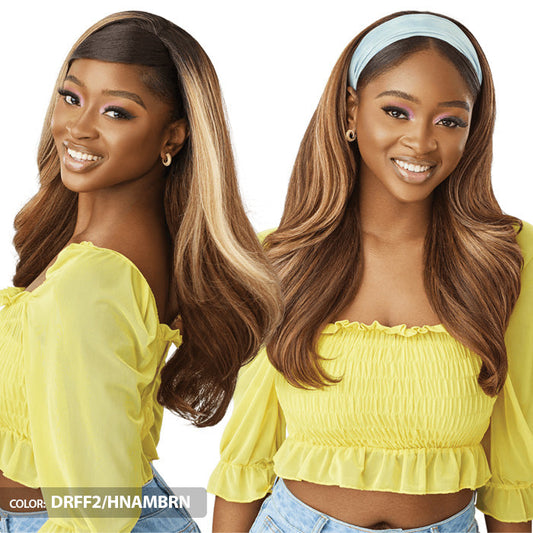 Outre Converti-Cap Delux Cap Half Wig - BLUSH & BLOOM 24" Alexwigs