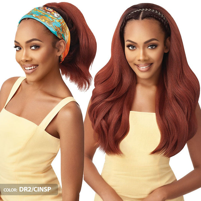 Outre Converti Cap + Wrap Pony Deluxe Half Wig - CURVY ADDICTION Alexwigs