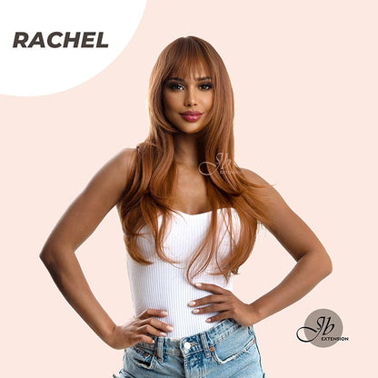 JBEXTENSION 24 Inches Body Wave Copper Wig With Bangs RACHEL Alexwigs