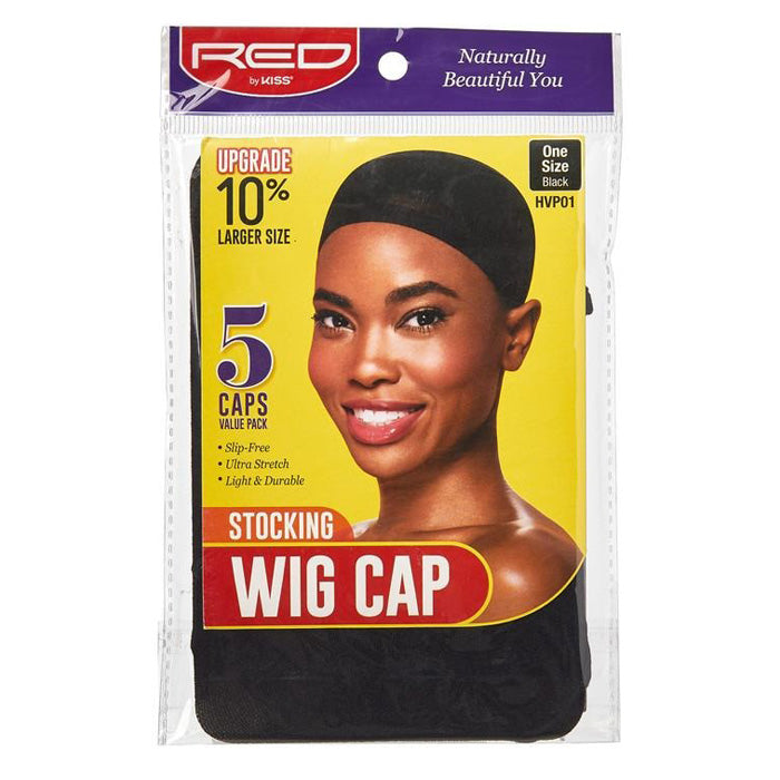 RED by Kiss Value Pack STOCKING WIG CAP / CLOSED TOP MESH WEAVING CAP Alexwigs
