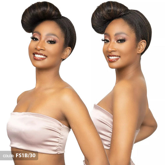 Janet Collection Remy Illusion Easy N Swift 100% Human Hair Prime Unimix Half Wig - VIGO Alexwigs