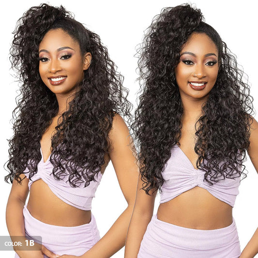 Janet Collection Remy Illusion Easy N Swift 100% Human Hair Prime Unimix Half Wig - WACO Alexwigs
