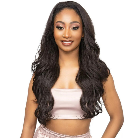 Janet Collection Remy Illusion Easy N Swift 100% Human Hair Prime Unimix Half Wig - YUMA Alexwigs