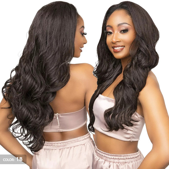 Janet Collection Remy Illusion Easy N Swift 100% Human Hair Prime Unimix Half Wig - YUMA Alexwigs