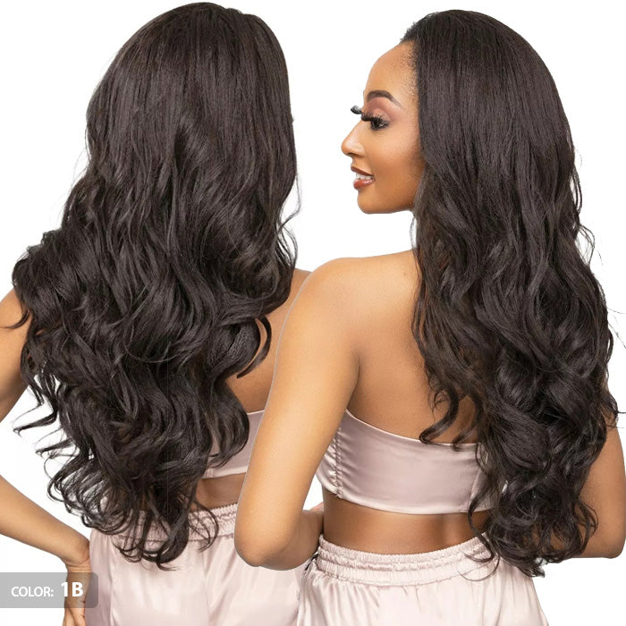 Janet Collection Remy Illusion Easy N Swift 100% Human Hair Prime Unimix Half Wig - YUMA Alexwigs