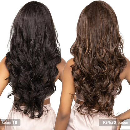 Janet Collection Remy Illusion Easy N Swift 100% Human Hair Prime Unimix Half Wig - YUMA Alexwigs