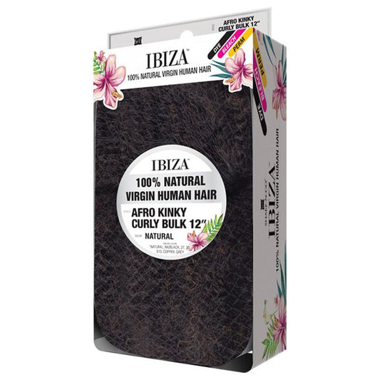 Shake N Go Ibiza 100% Natural Virgin Human Hair Braid - AFRO KINKY CURLY BULK 12" Alexwigs