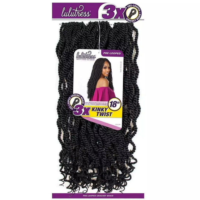 Sensationnel Lulutress Pre-Looped Crochet Braid - 3X KINKY TWIST 12/18" Alexwigs