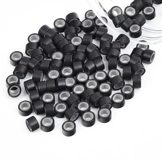 Lord and Cliff Micro Link Lock Beads Extension Rings - SILICON SHELL 100 Pcs (5/2.8/3 mm) Alexwigs