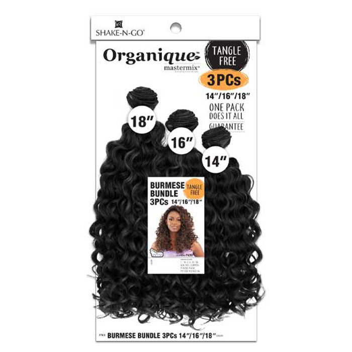 Shake N Go Organique Weave - BURMESE BUNDLE 3 Pcs 14"/16"/18" Alexwigs