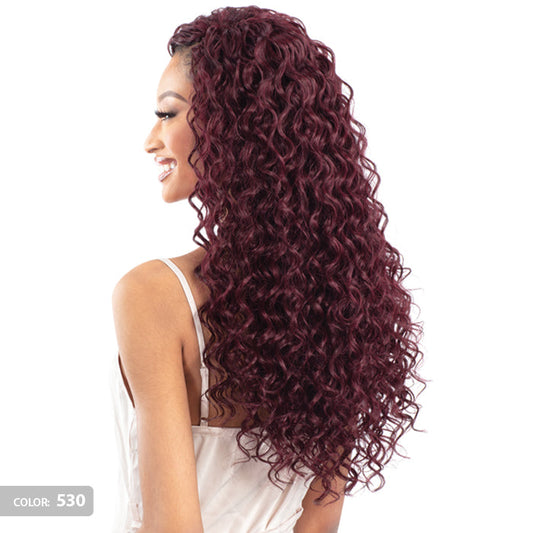 Shake N Go Organique Human Hair Blend Weave - SUNSET CURL 24" Alexwigs