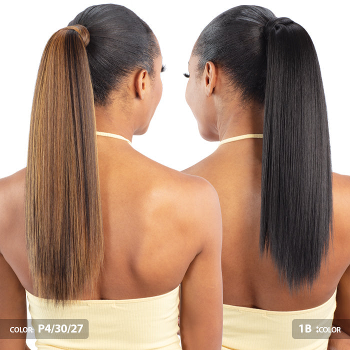 Shake N Go Organique Human Hair Blend PonyPro Secret Pocket Drawstring Ponytail - SLEEK STRAIGHT 18" Alexwigs