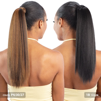 Shake N Go Organique Human Hair Blend PonyPro Secret Pocket Drawstring Ponytail - SLEEK STRAIGHT 18" Alexwigs