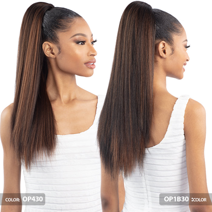 Shake N Go Que Drawstring Ponytail - Q-STRAIGHT 20" Alexwigs