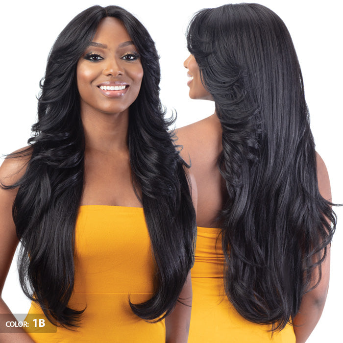 FreeTress Equal Curtain Bang HD Lace Wig - BOMBSHELL Alexwigs