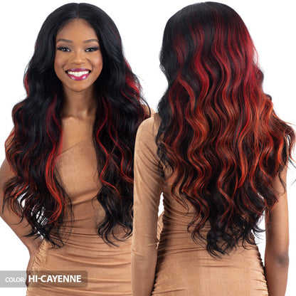 Shake N Go Legacy Human Hair Blend HD Lace Front Wig - FANTASIA Alexwigs