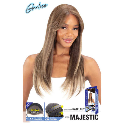 Shake N Go Masterclass Glueless 13x5 Pre-Plucked HD Lace Front Wig - MAJESTIC Alexwigs