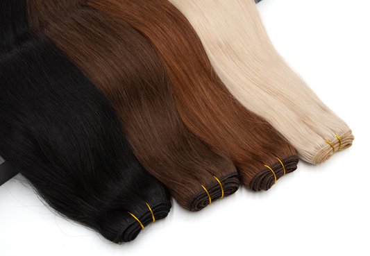 20 Inch 6# Virgin Remy Straight Human Hair Bundles 100% Unprocessed Remy Hair Bundles Natural Color Alexwigs