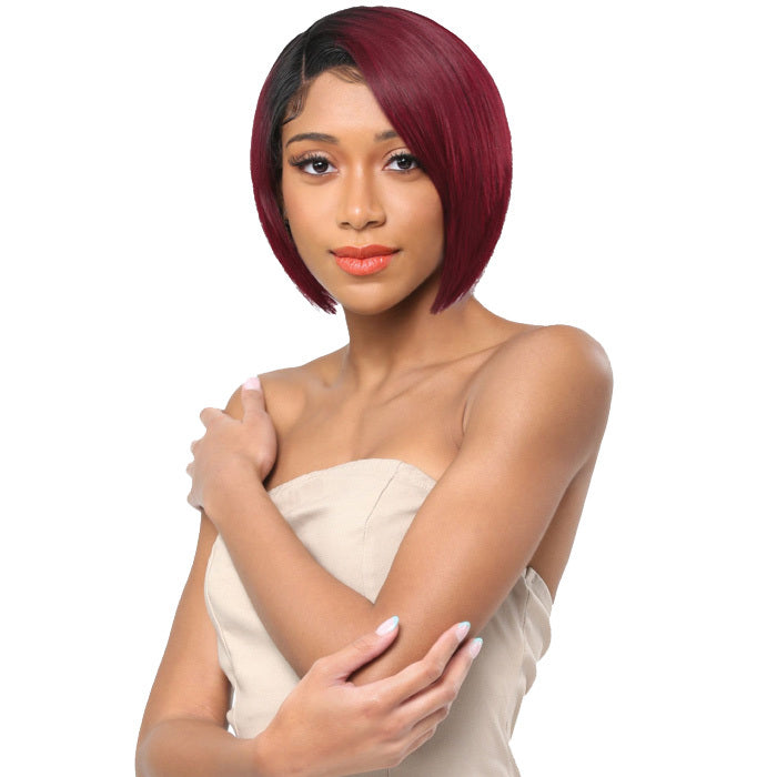 Vanessa 100% Brazilian Human Hair Swiss Silk Deep J-Part Lace Front Wig - TDJH NADINE Alexwigs