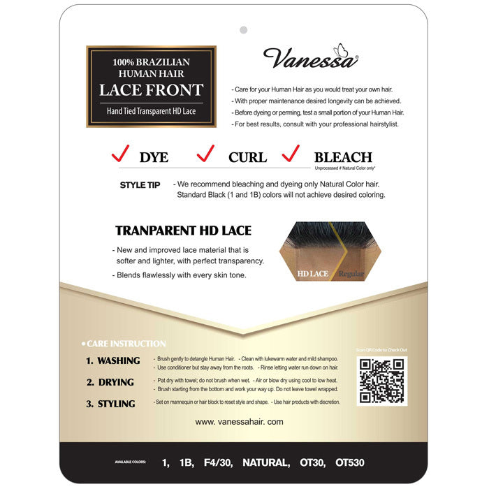 Vanessa 100% Brazilian Human Hair Swiss Silk Deep J-Part Lace Front Wig - TDJH NADINE Alexwigs