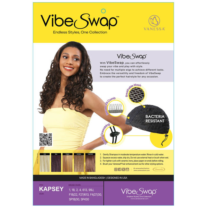 Vanessa Vibe Swap Drawstring Half Wig - KAPSEY Alexwigs