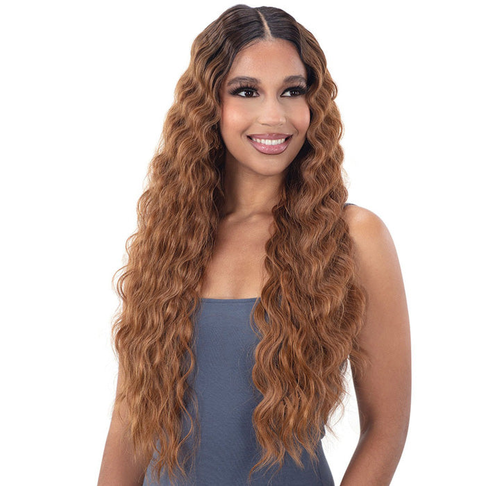 Shake N Go Freetress Equal Synthetic Lace & Lace 5" Part Lace Front Wig - DEEP WAVER 003 Alexwigs