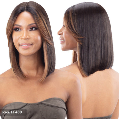 Mayde Beauty Axis Natural Feathered Bangs 5" Deep Part Lace Front Wig - JAYLA Alexwigs