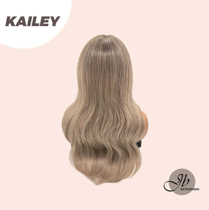 JBEXTENSION 25  Inches Curly Cold Blonde Wig With Bangs KAILEY Alexwigs