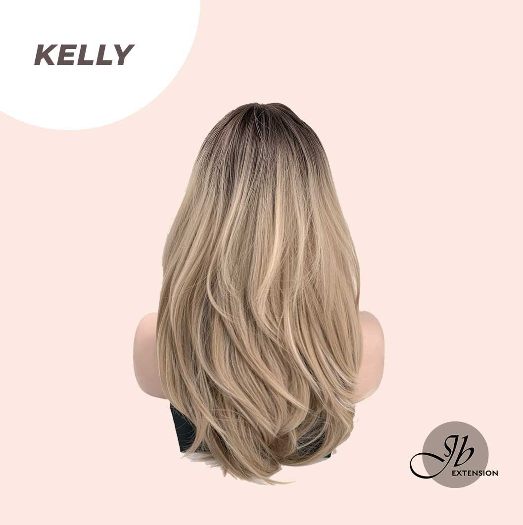 JBEXTENSION 22 Inches Mix Blonde Medium Length Hair Wig KELLY Alexwigs