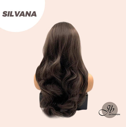 JBEXTENSION 25 Inches Curly Natural Brown Wig Without Bangs SILVANA Alexwigs