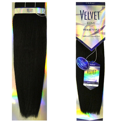 Outre Velvet 100% Remi Human Hair Weave - PERM YAKI 10S-14" Alexwigs