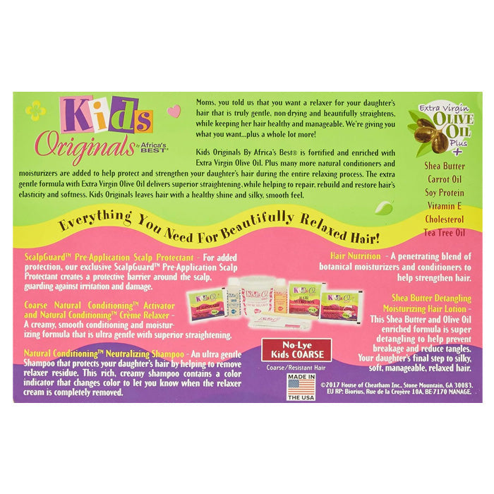 Africa's Best KIDS ORGANICS No-Lye Conditioning Relaxer System Kit (Regular/Coarse)