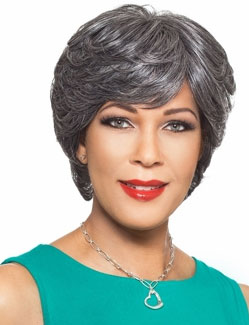 Foxy Silver Wig AGATHA (Hand Stitched) Alexwigs