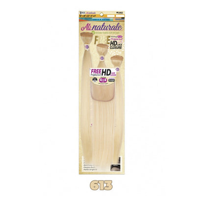 Chade AliNaturale Weave + HD Lace 4X4 Closure 14" - STRAIGHT 18/20/22" Alexwigs