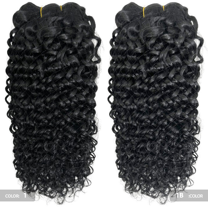 Black Diamond 100% Human Hair Weave - ITALIAN WAVE/CURLY 12/14/18" (Machine-Tied)