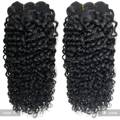 Black Diamond 100% Human Hair Weave - ITALIAN WAVE/CURLY 12/14/18" (Machine-Tied)